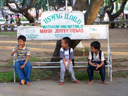 Kids in Molo plaza