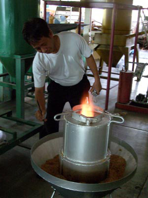 Water-powered stove