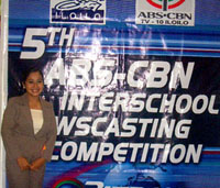 At ABS-CBN newscasting competition