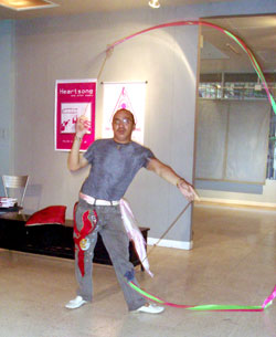 Marcel Milliam and his string poi.