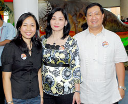 Christine Tomas, RLC marketing manager, Eunice Gonzales, RLC marketing director and Joseph Sian.