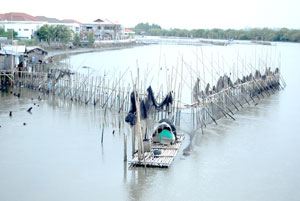 Fishpens continue to exist in the middle of Iloilo River.