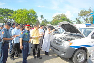 Nine police stations in Iloilo and Capiz availed of new patrol vehicles.