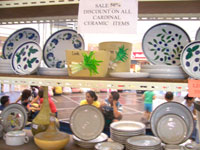 Quality-produced ceramics.