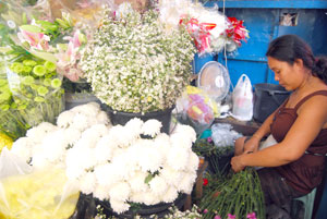 'Tis the time of the year when flowers are experiencing brisk sales, so flower vendors everywhere are taking advantage of the opportunity brought by All Saints Day.
