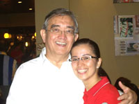 Proud Daddy Butch Lopez with daughter, nationwide Starbucks Operations Manager Angela Lopez-Cole.