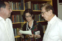 Leonard Matti, Amb. Carmelita R. Salas and Atty. Arsenio Yulo.