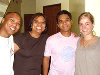Maita (2nd from left) with Virnor, Junior and Anna, 2009 CoR Resident Members.