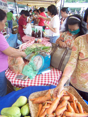 The public trooped to the Iloilo provincial capitol grounds yesterday to avail of prime commodities and medicines sold