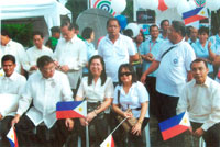 Standing are District Engineer Nilo Gabia, OIC Asst. District Engineer, Arnel Rebita, OIC- District Engineer, Teodoro Castillo, Engineer Edgardo Garcia and Agrifino Andong. Seated are District Engineers Roberto Cabegas and Manuel Bayani Bukas, Asst. Regional Director Juby Cordon, Vivian Tan and District Engineer Edgar Tabacon.
