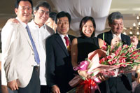 Jaki Penalosa (4th from left) with Rotary Club of Iloilo West and Rotary Club of Ulsan Numbu representatives.