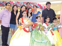 The WINNERS. (left to right) 2nd runner-up Glimpse Duremdes, 1st Little Miss Iloilo 2009 Annika An gelie Mei Tamayo, 3rd runner up Jane Rose Gegato and 1st runner up Keila Xienelle Tarrosa with TMX Allen Espano, Joy Canon, Mae Panes, Candy Hechanova and judges Mary Raymond Velez, Lee Altavas-Lomabao and Amigo Terrace Hotel & Mall GM Gerard Bilbao. (Not in photo is Judge Gigi Sy)