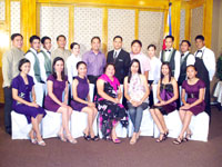 The men and women of KCARSI headed by Concepcion Carillo with the staff of Days Hotel Iloilo.