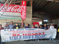 Members of BCBP holding their honesty campaign banner.