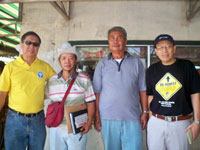 BCBP's Johnny So, UTAJODA President Rizal Alido, Terminal Manager Narsizo Pueblo and BCBP-Iloilo President Jimi Jegonia.
