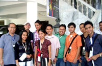 With delegates to the Rizal Youth Leadership Institute seminar.