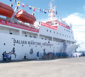 Yukun, the ocean-going training ship of China’s Dalian Maritime University (DMU)