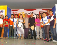 The winners with NN's officers and staff.
