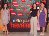 TMX Joy Canon during the MYOH launching with Havaianas marketing manager for Western Visayas Monica Trinidad and Havaianas operations manager Camille Labayen.