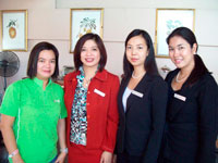 Your Twilighter Mini beside Hotel PR and Sales charmer Yvonne VIllacorte and her energetic sales staff.