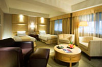 The elegant room of Imperial Palace Suites.