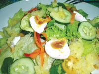 Culinarian Devil's Wild Spinach Salad.