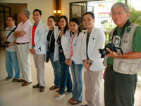 SPHI resident doctors with Dr. Henry Gonzalez, head of Family Medicine (second from left) and Dr. Vicente Pido, SPHI medical director (corner right)